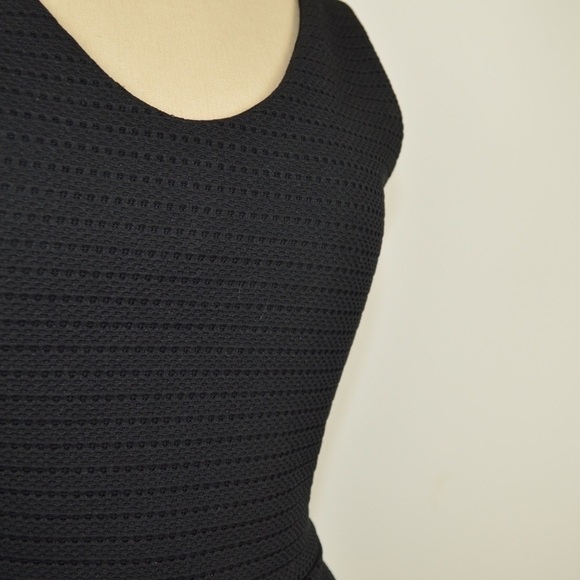 Design Lab Black Peplum Tank Top S - Picture 3 of 4